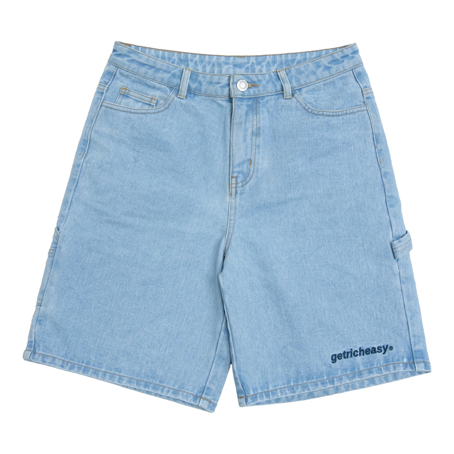 Peace logo carpenter jean shorts