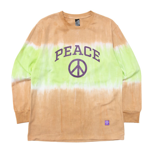 getricheasy Peace Logo Tie Dye L/SL (BrownGreen)