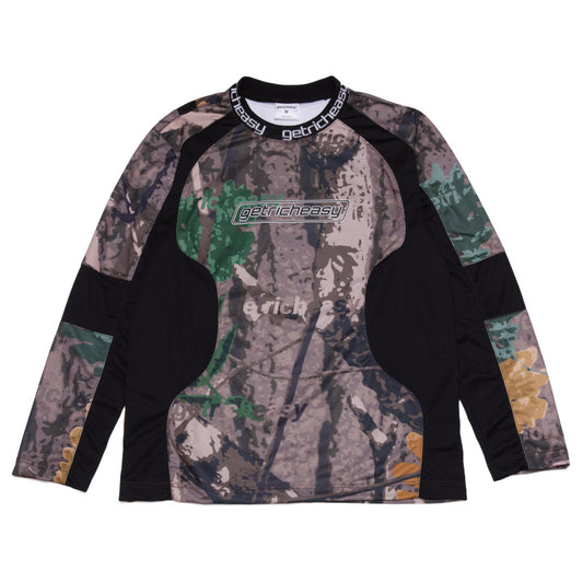 getricheasy Logo Rib L/SL Tee Camo