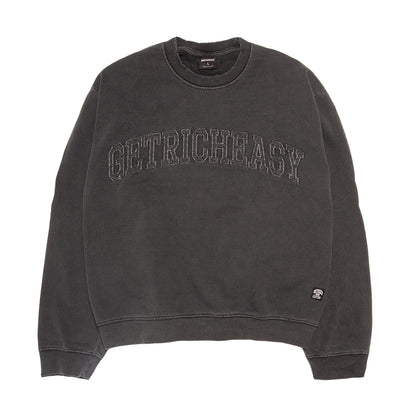 Applique logo Damage Sweater Fade Black