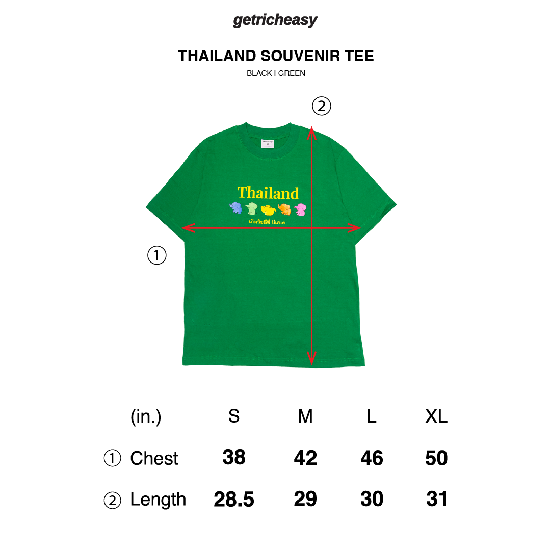 Thailand Souvenir Tee Green