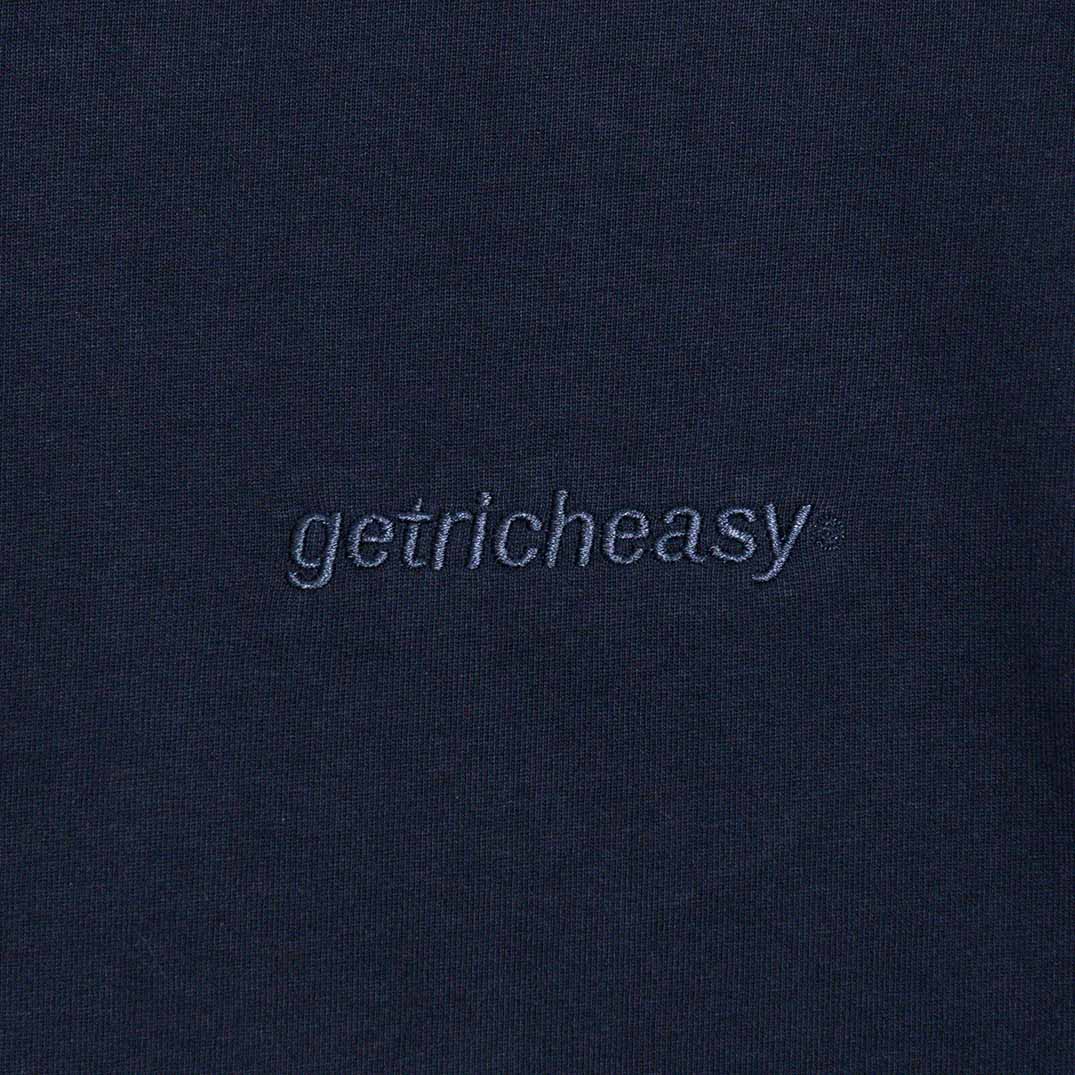 Embriodery Logo Boxy tee Navy