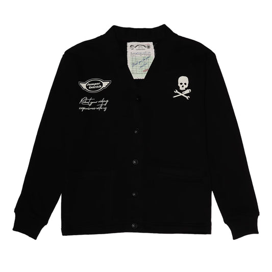 getricheasy x JUMPER Motor Garage Cardigan Black