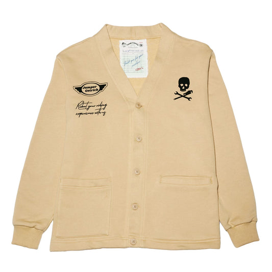 getricheasy x JUMPER Motor Garage Cardigan Camel Beige